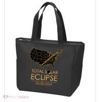 America Total Solar Eclipse April 8 2024 Usa Map Totality Tote Bag thumb 3