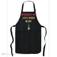 Appreciate The Small Things In Life Funny Arrow Sarcasm Pun Apron thumb 0
