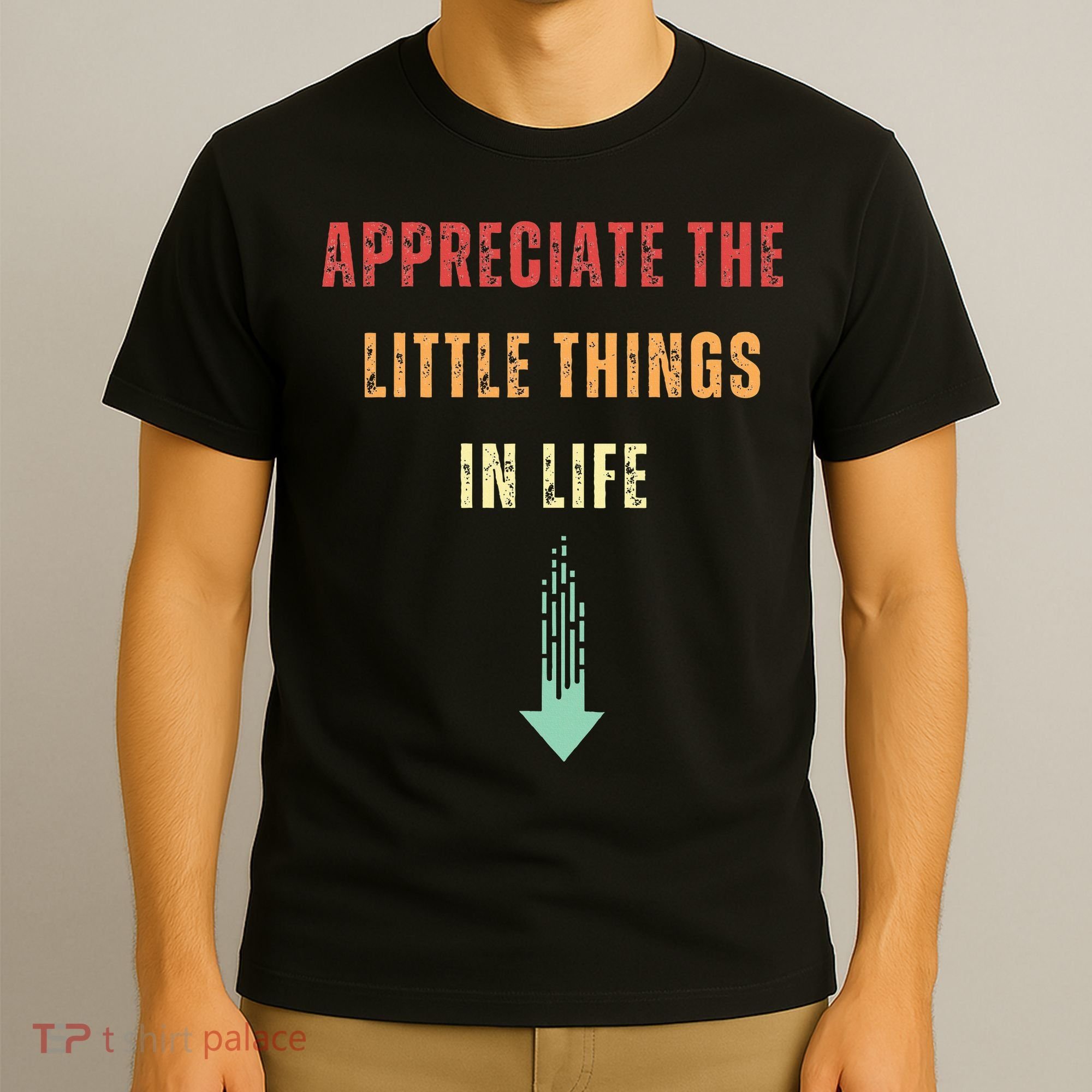 Appreciate The Small Things In Life Funny Arrow Sarcasm Pun T-Shirt