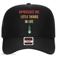 Appreciate The Small Things In Life Funny Arrow Sarcasm Pun Hat thumb 0