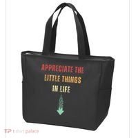 Appreciate The Small Things In Life Funny Arrow Sarcasm Pun Tote Bag thumb 3