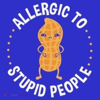 Allergic To Stupid People Peanut Allergy Cute Gift Kids Hoodie thumb 5