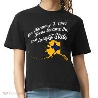 Alaska Texas Shirts Funny Alaska Vs Texas Comfort Colors Boxy T-Shirt thumb 0