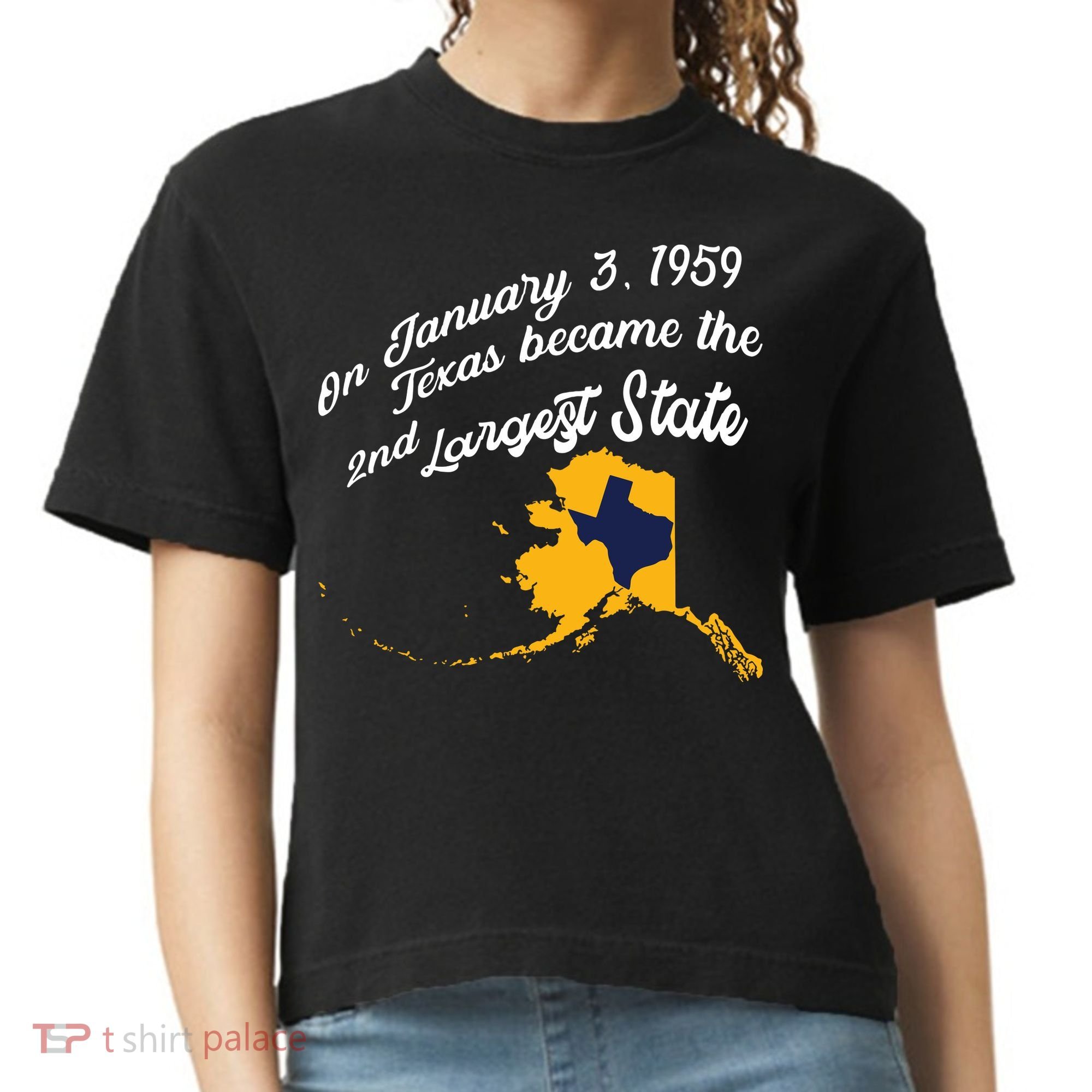 Alaska Texas Shirts Funny Alaska Vs Texas Comfort Colors Boxy T-Shirt
