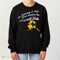 Alaska Texas Shirts Funny Alaska Vs Texas Women's Sweatshirt thumb 0
