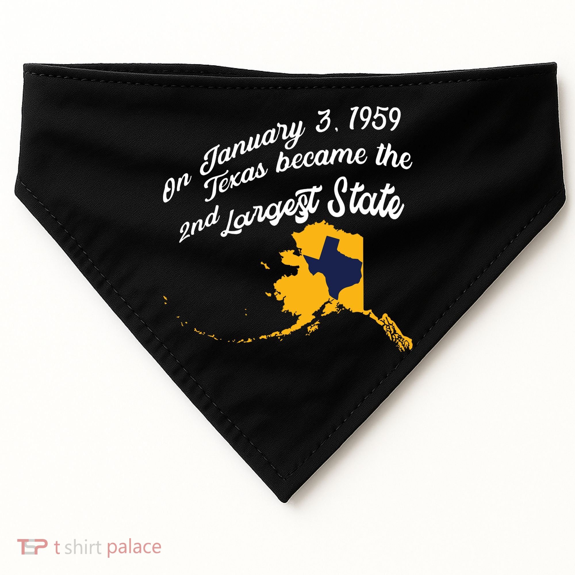 Alaska Texas Shirts Funny Alaska Vs Texas USA-Made Doggie Bandana