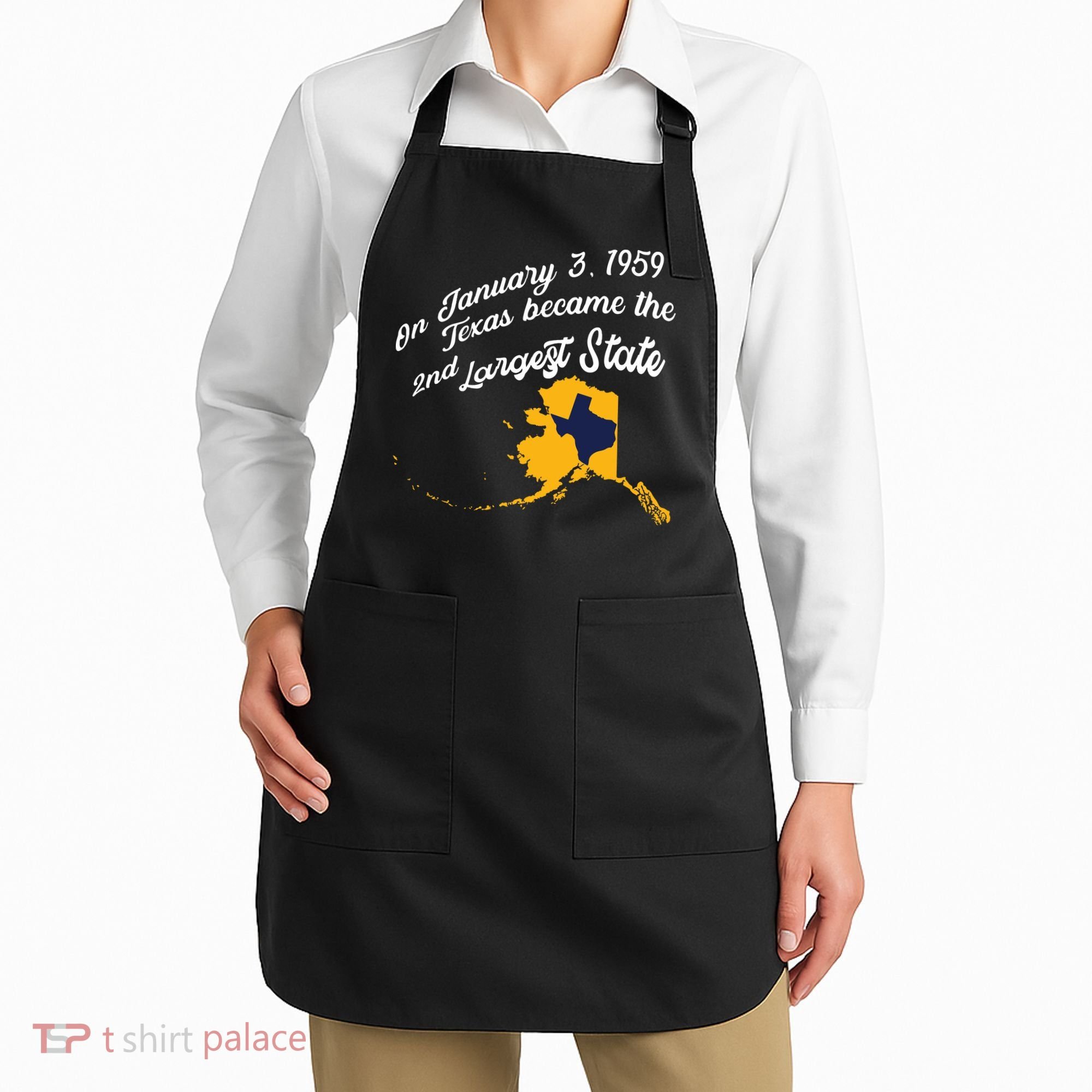 Alaska Texas Shirts Funny Alaska Vs Texas Apron