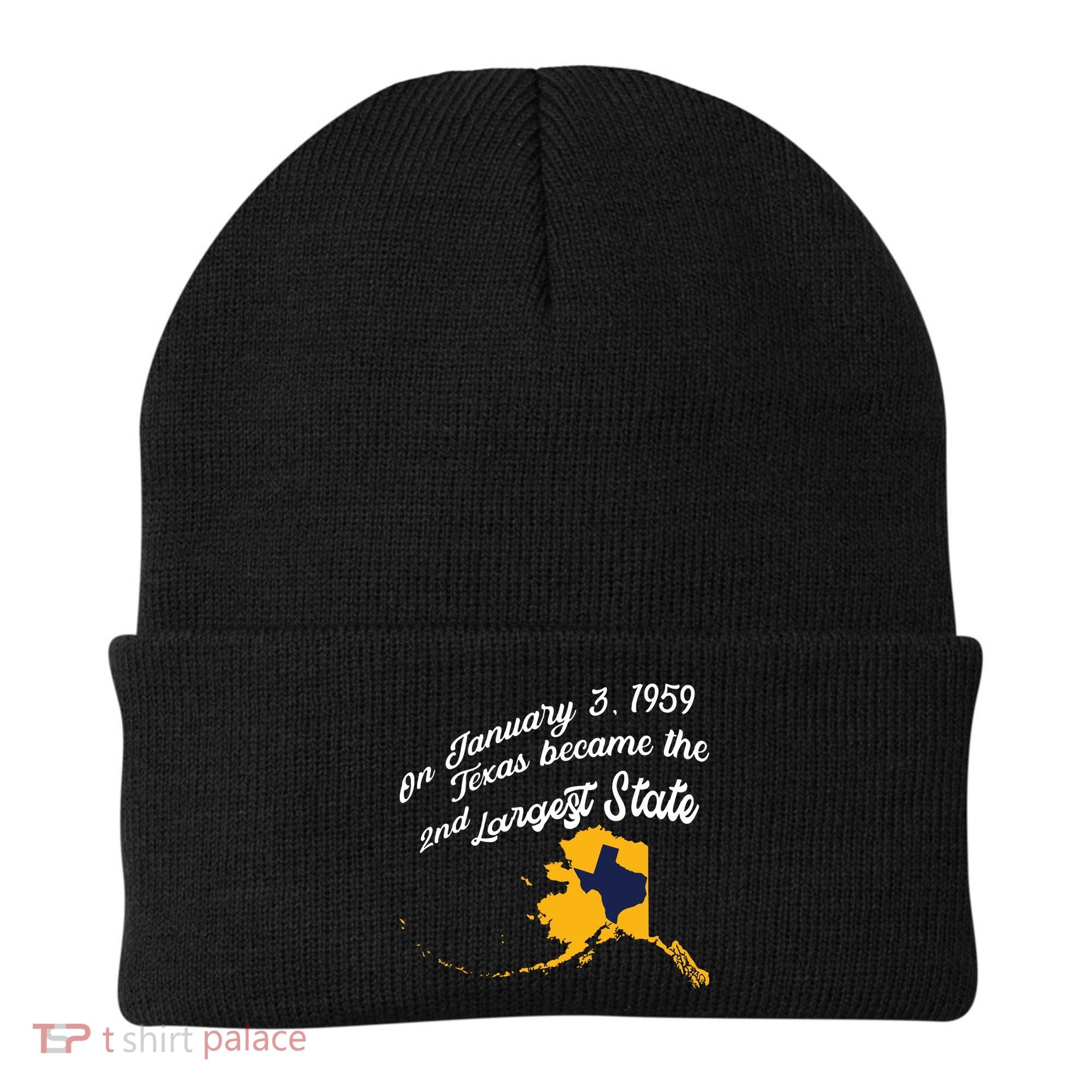 Alaska Texas Shirts Funny Alaska Vs Texas Beanie