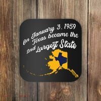 Alaska Texas Shirts Funny Alaska Vs Texas Coaster thumb 0