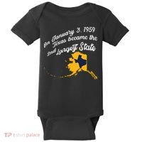 Alaska Texas Shirts Funny Alaska Vs Texas Baby Bodysuit thumb 0