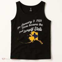 Alaska Texas Shirts Funny Alaska Vs Texas Tank Top thumb 2