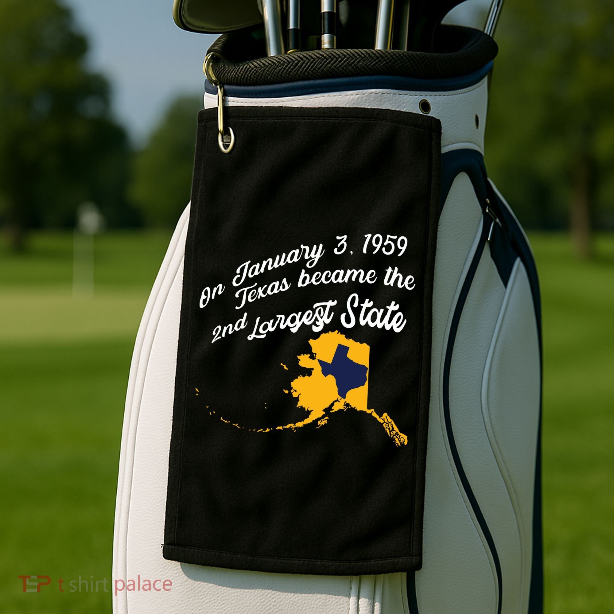 Alaska Texas Shirts Funny Alaska Vs Texas Golf Towel