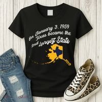 Alaska Texas Shirts Funny Alaska Vs Texas Women's T-Shirt thumb 3