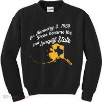 Alaska Texas Shirts Funny Alaska Vs Texas Kids Sweatshirt thumb 0