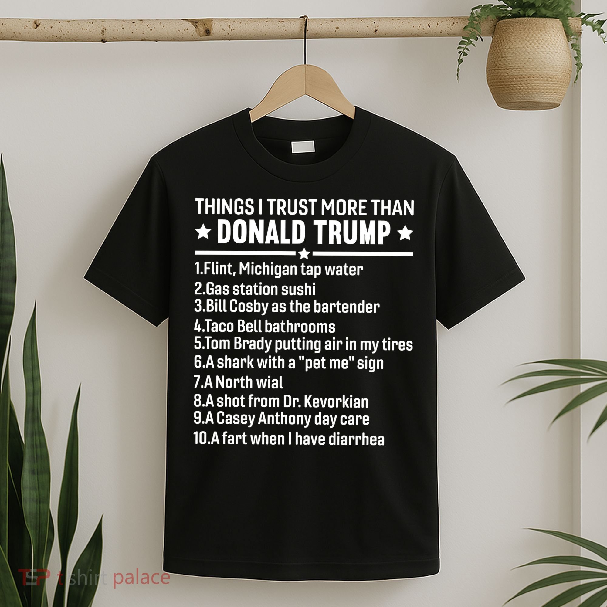 Anti Trump Sarcastic Political Humor Resistance Statement T-Shirt