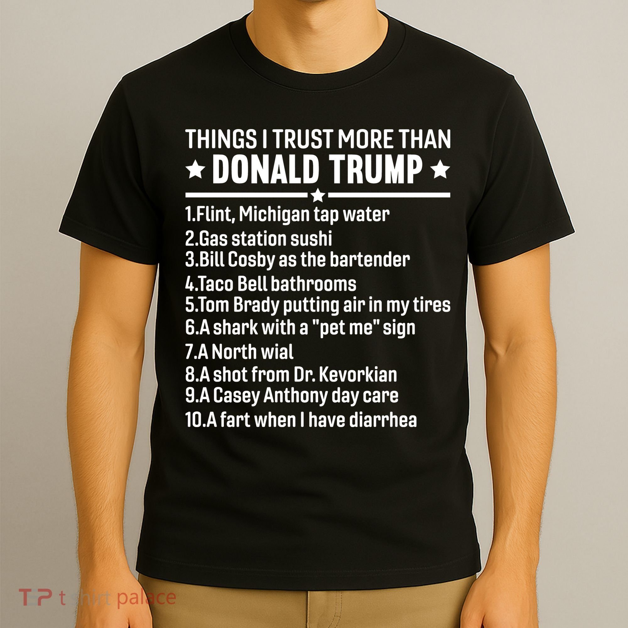 Anti Trump Sarcastic Political Humor Resistance Statement T-Shirt