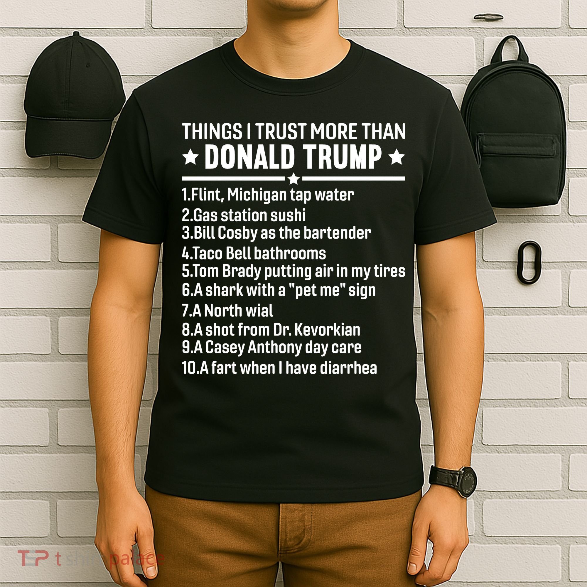 Anti Trump Sarcastic Political Humor Resistance Statement T-Shirt