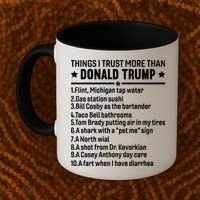 Anti Trump Sarcastic Political Humor Resistance Statement Coffee Mug thumb 2