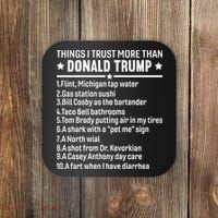 Anti Trump Sarcastic Political Humor Resistance Statement Coaster thumb 0