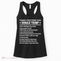 Anti Trump Sarcastic Political Humor Resistance Statement Women's Tank Top thumb 0