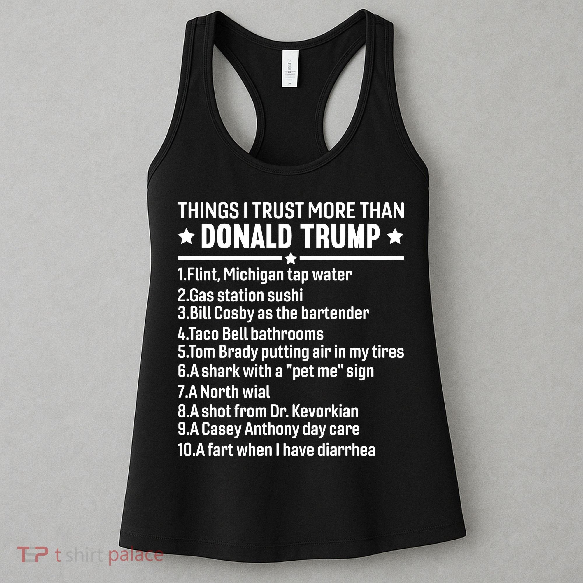 Anti Trump Sarcastic Political Humor Resistance Statement Women's Tank Top