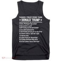 Anti Trump Sarcastic Political Humor Resistance Statement Tank Top thumb 0
