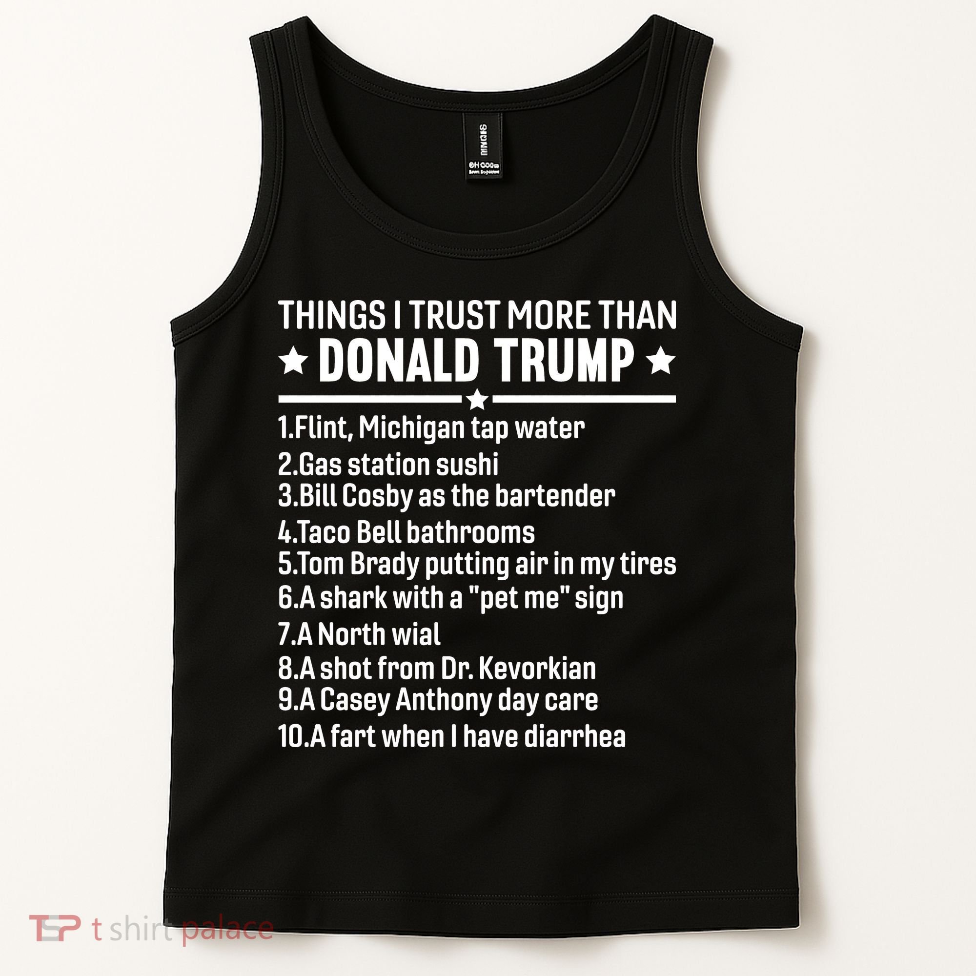Anti Trump Sarcastic Political Humor Resistance Statement Tank Top