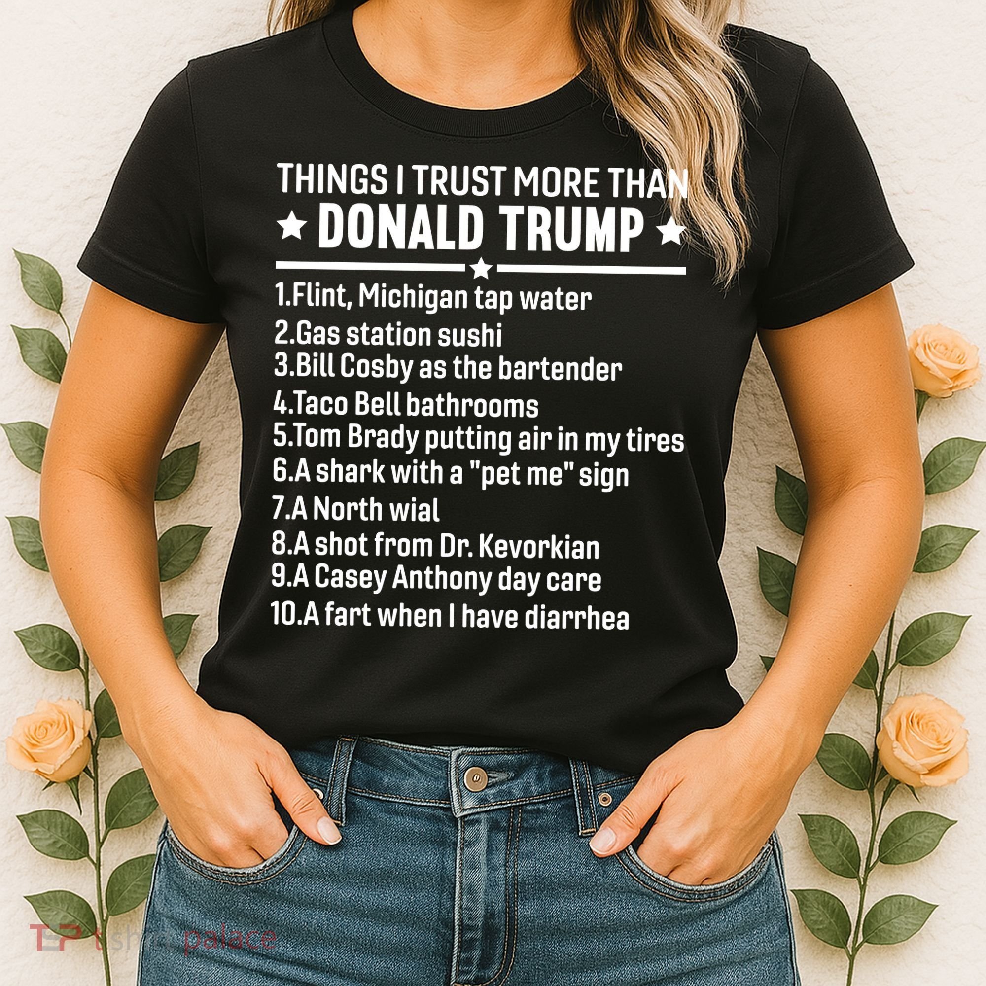 Anti Trump Sarcastic Political Humor Resistance Statement Women's T-Shirt