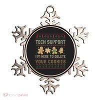 Ateesdas Tech Support I'm Here to Delete Your Cookies xmas Ugly Ornament thumb 0
