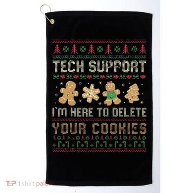 Ateesdas Tech Support I'm Here to Delete Your Cookies xmas Ugly Golf Towel