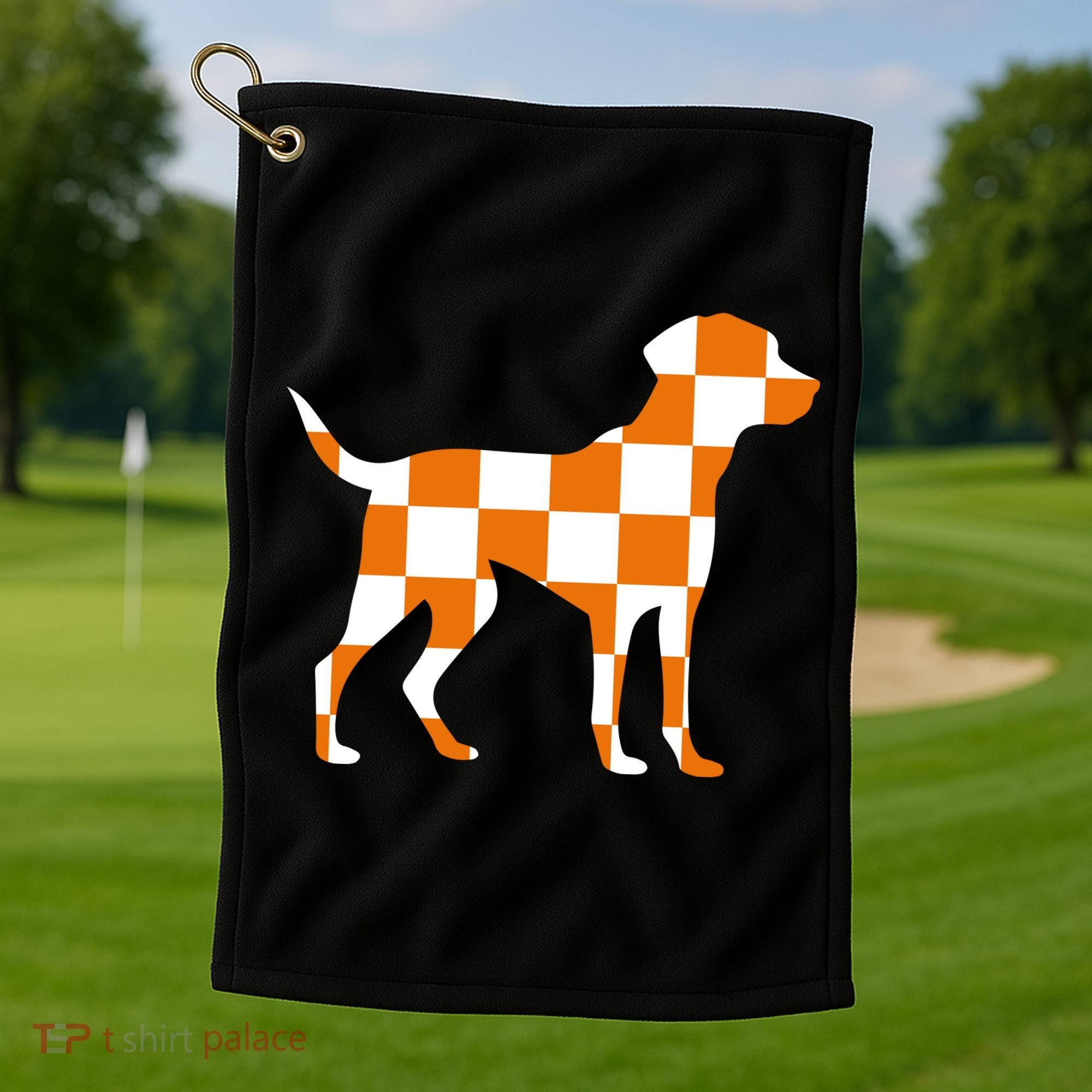 Awesome Tennessee Smokey Hound Dog Golf Towel