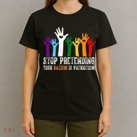 Anti Trump Stop Pretending Your Racism Is Patriotism T-Shirt thumb 4