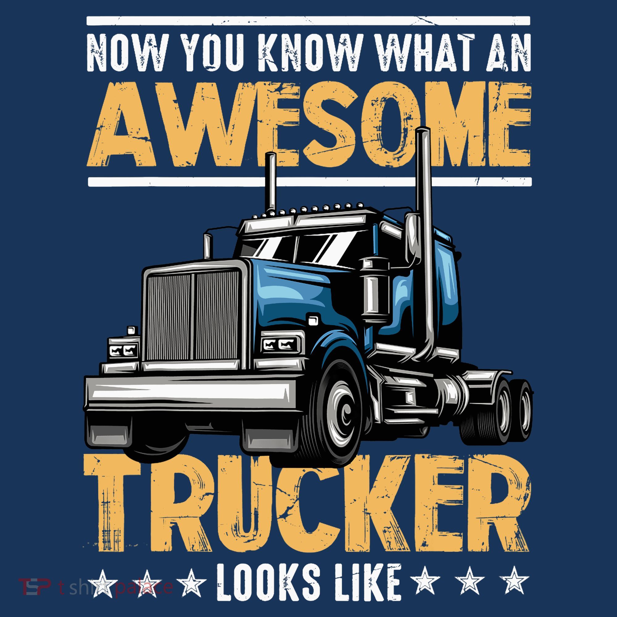 Awesome Trucker Semi Truck Driver 18 Wheeler Mechanic Funny Women's Tank Top