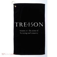 Antitrump Treason Tre45on Distressed Impeach Golf Towel thumb 0