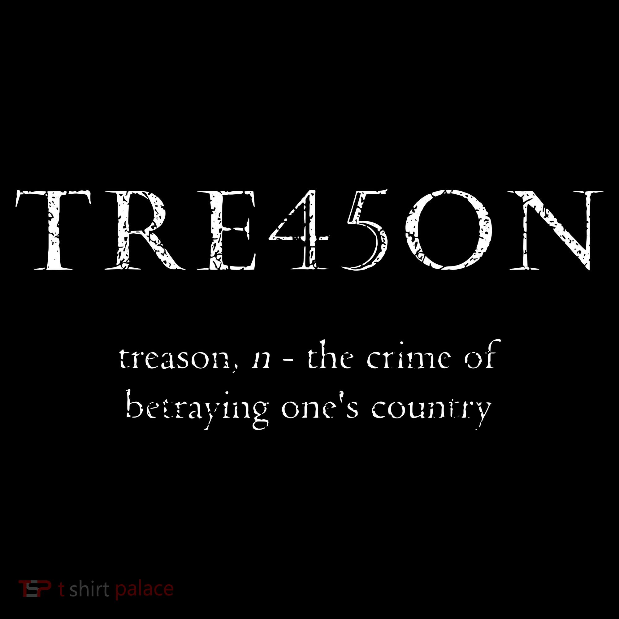 Antitrump Treason Tre45on Distressed Impeach Women's T-Shirt
