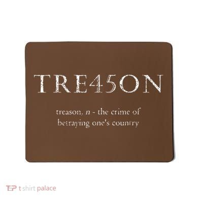 Antitrump Treason Tre45on Distressed Impeach Mousepad