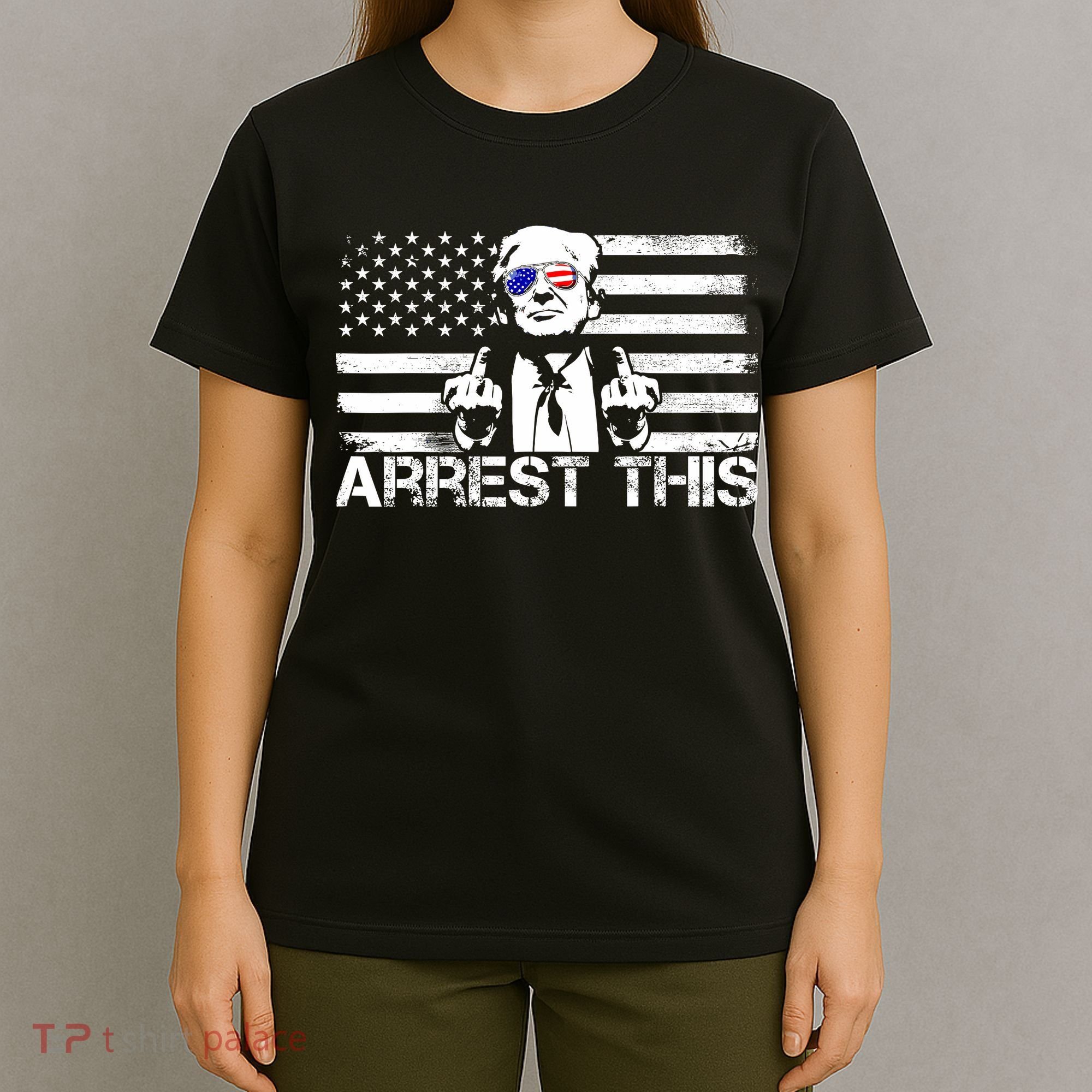 Arrest This Trump Fingers Pro Trump 2024 Trump Arrest This T-Shirt