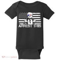 Arrest This Trump Fingers Pro Trump 2024 Trump Arrest This Baby Bodysuit thumb 0
