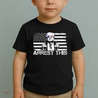 Arrest This Trump Fingers Pro Trump 2024 Trump Arrest This Toddler T-Shirt thumb 2