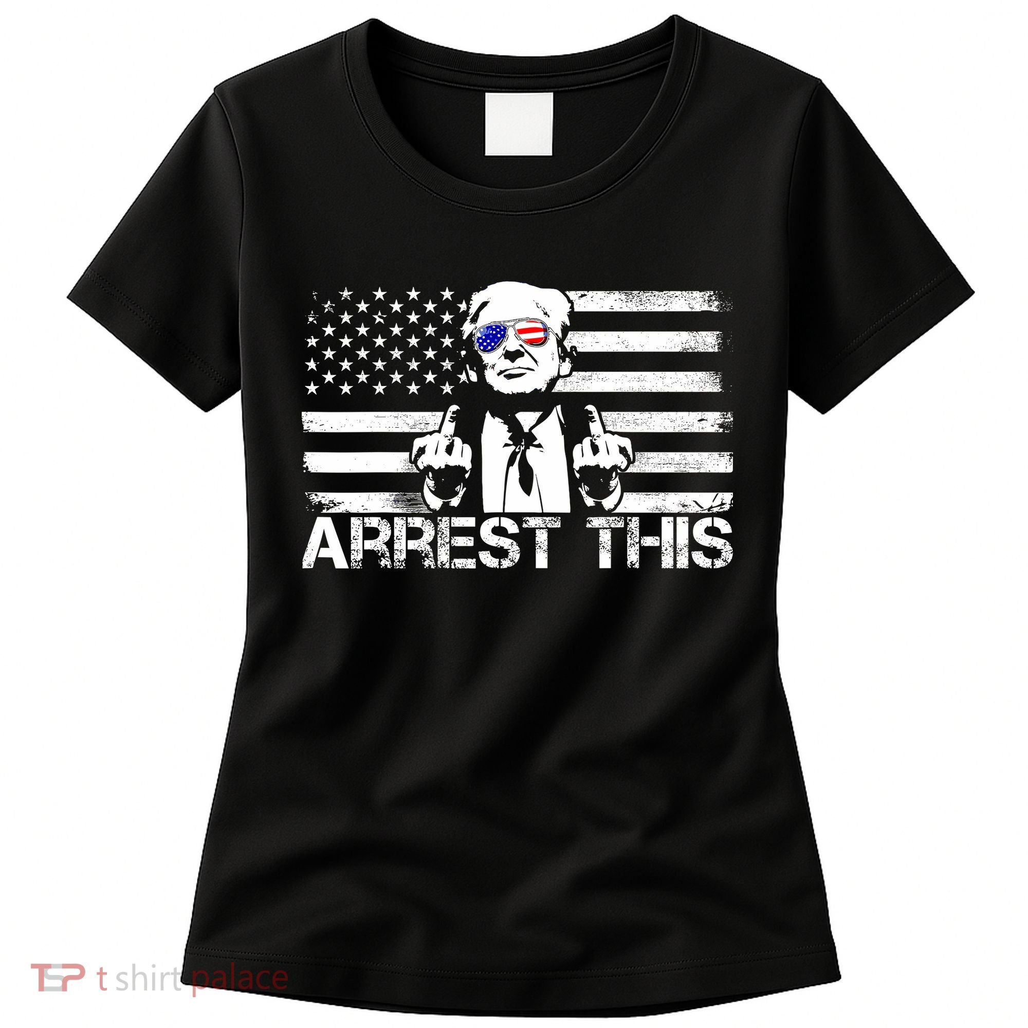 Arrest This Trump Fingers Pro Trump 2024 Trump Arrest This Women's T-Shirt