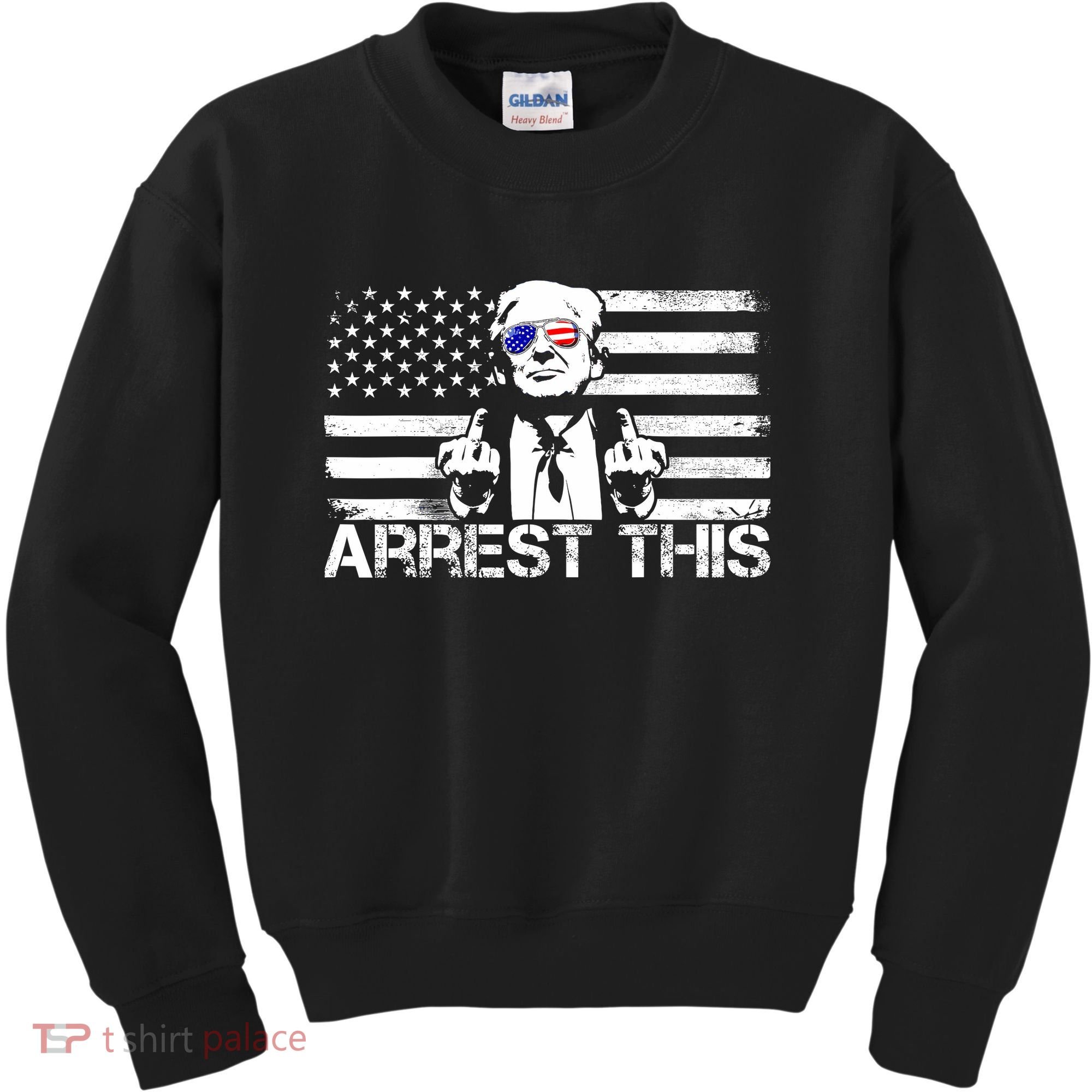 Arrest This Trump Fingers Pro Trump 2024 Trump Arrest This Kids Sweatshirt