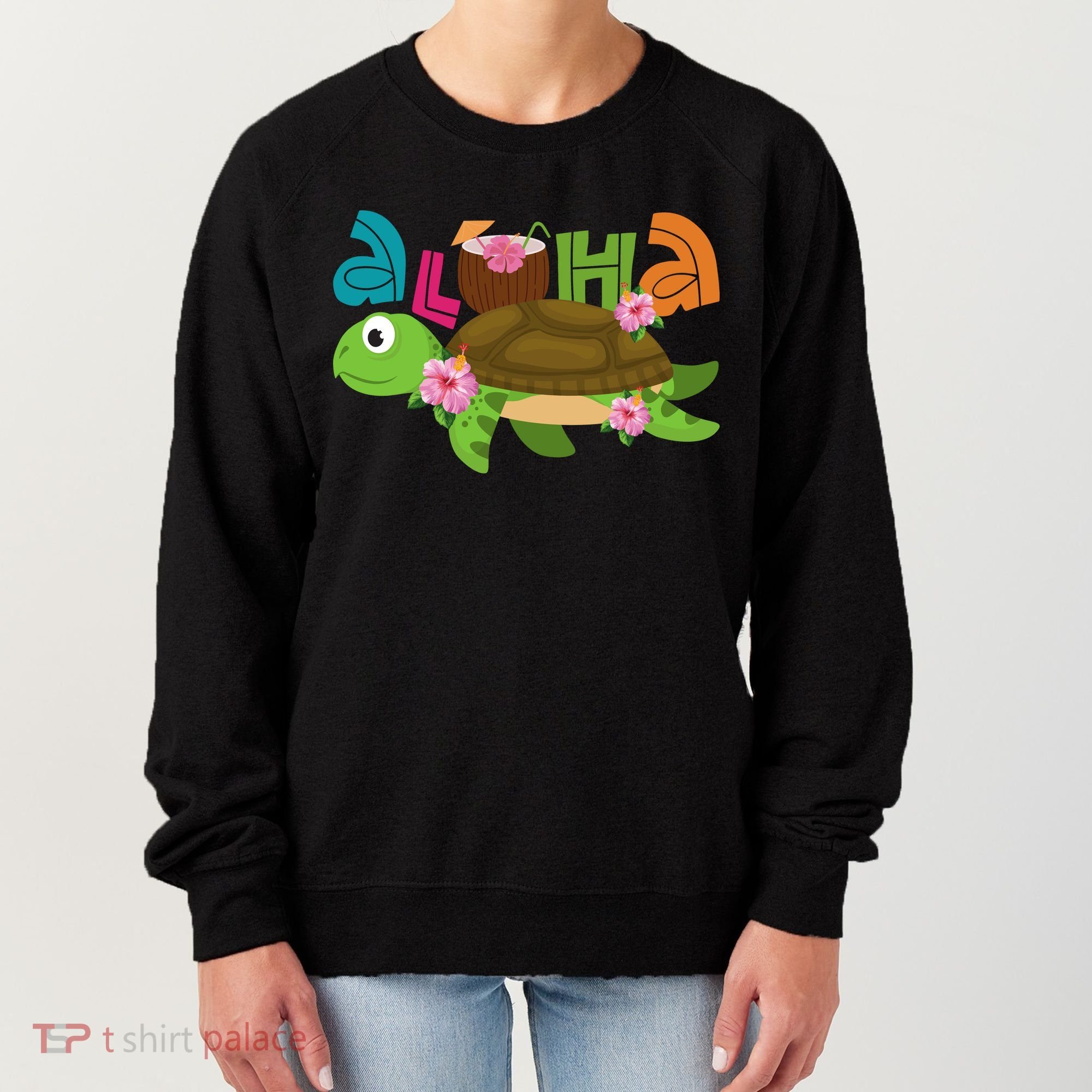 Aloha Tropical Turtle Vacation Women's Sweatshirt