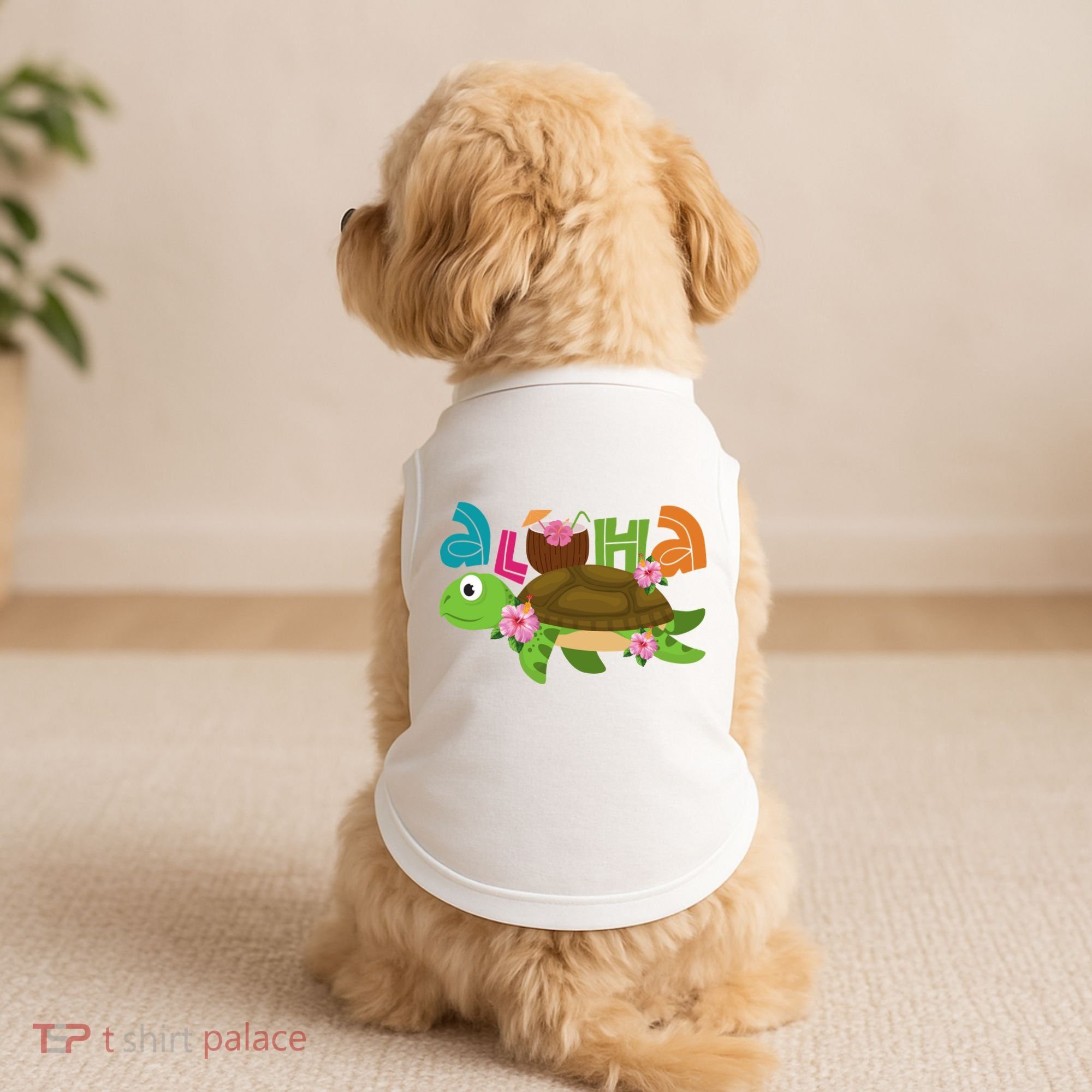 Aloha Tropical Turtle Vacation Doggie Tank