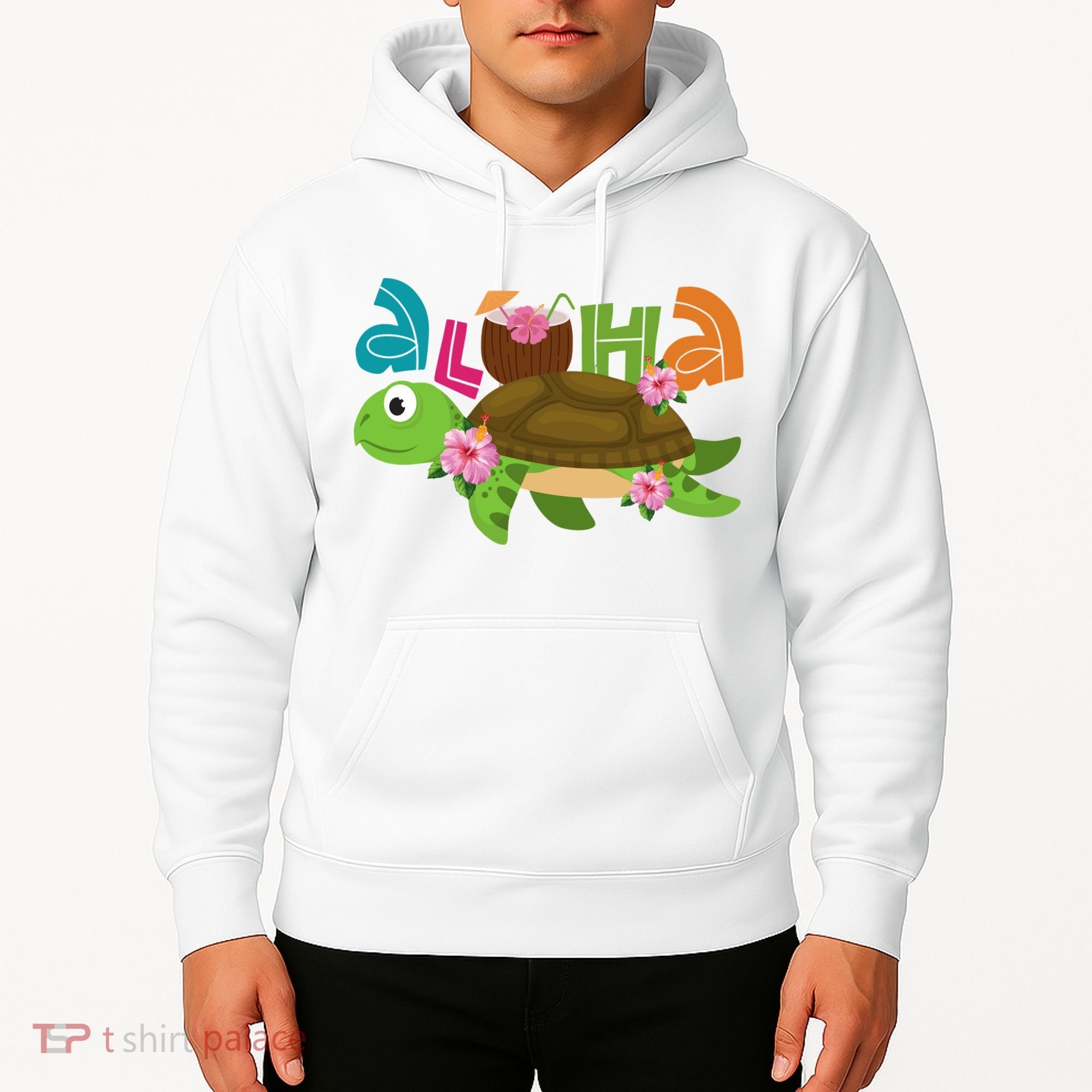 Aloha Tropical Turtle Vacation Hoodie