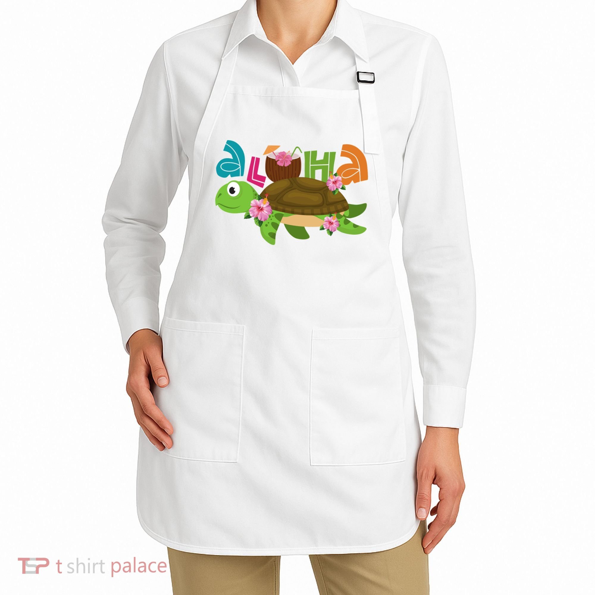 Aloha Tropical Turtle Vacation Apron