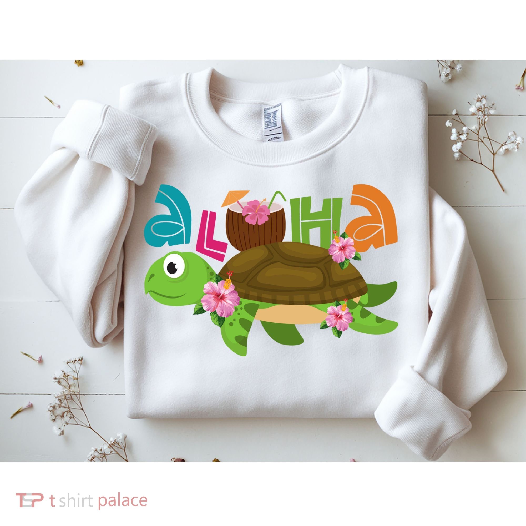 Aloha Tropical Turtle Vacation Sweatshirt