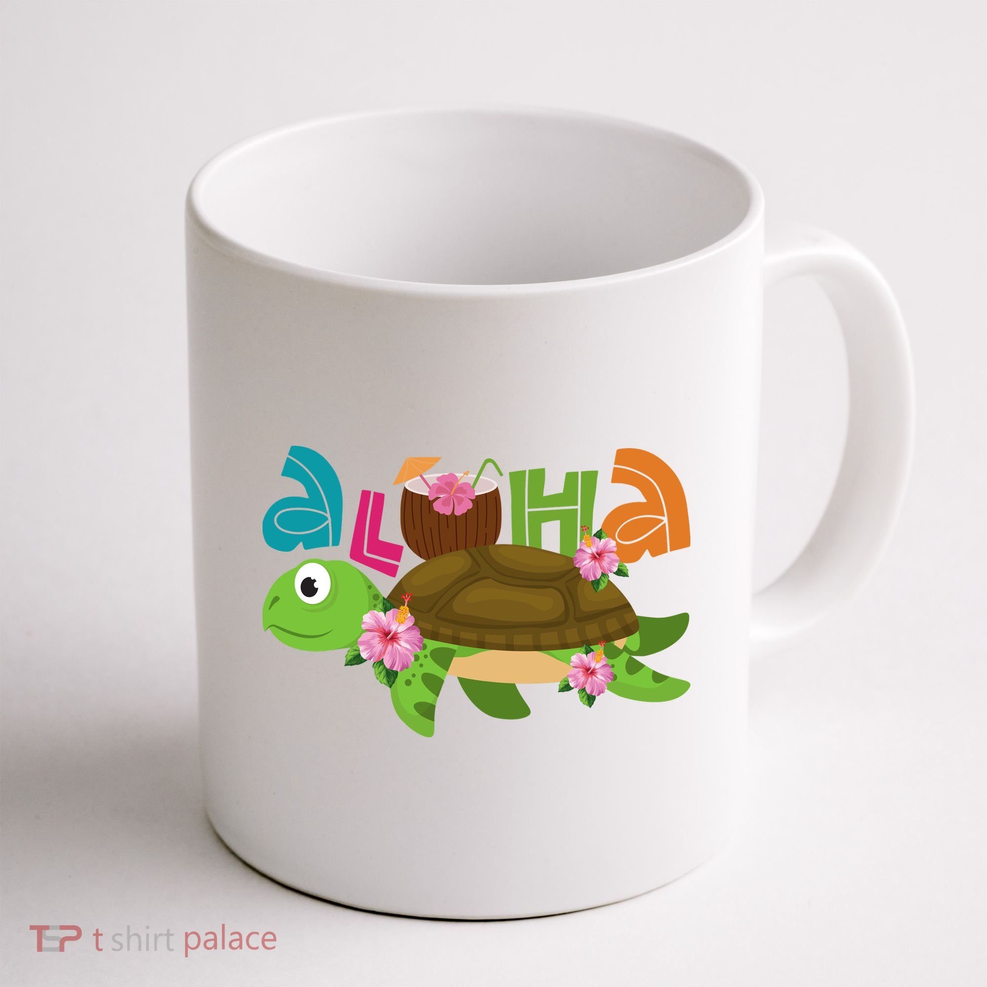 Aloha Tropical Turtle Vacation Coffee Mug
