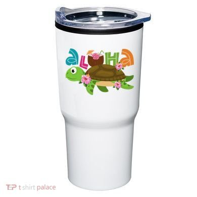 Aloha Tropical Turtle Vacation Tumbler
