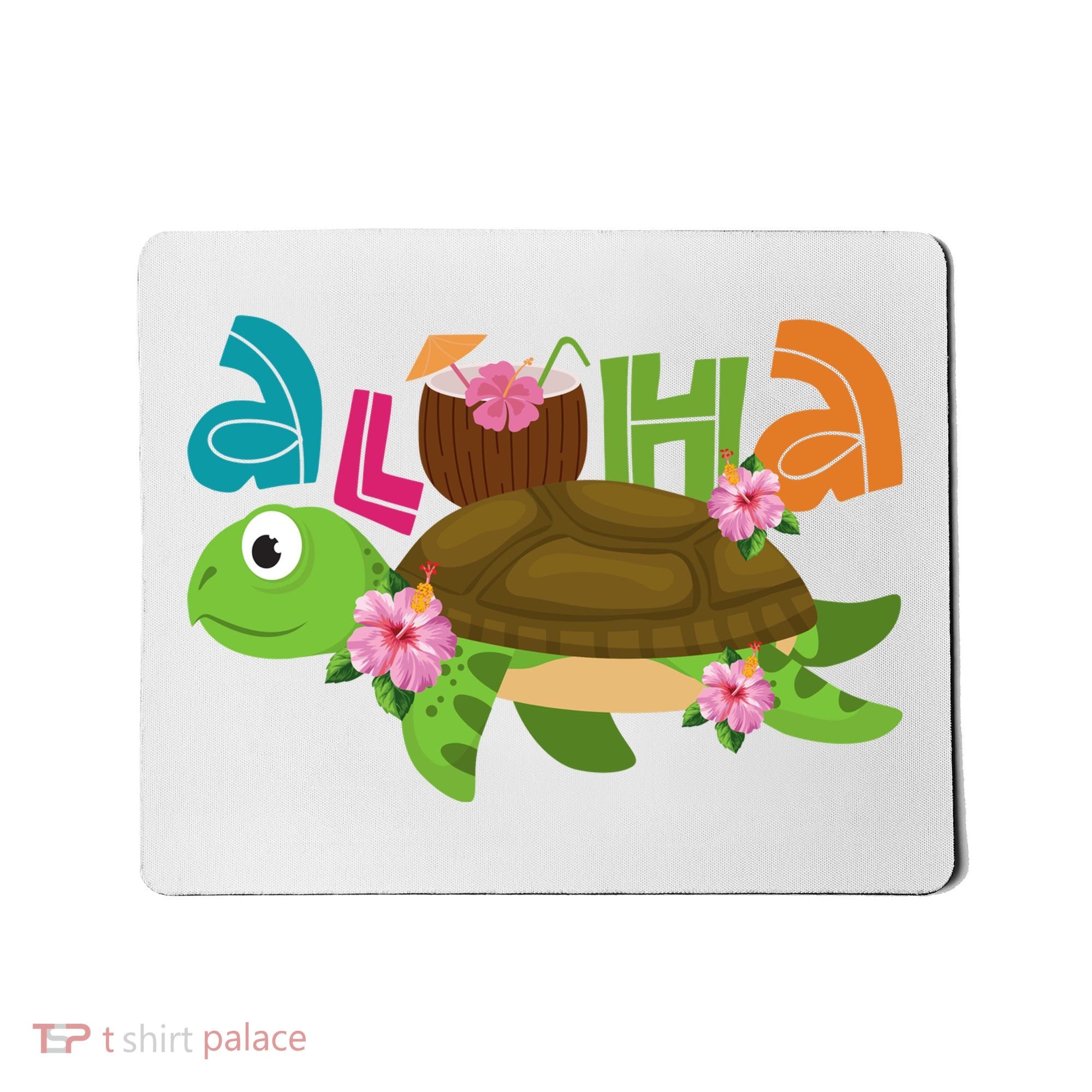 Aloha Tropical Turtle Vacation Mousepad