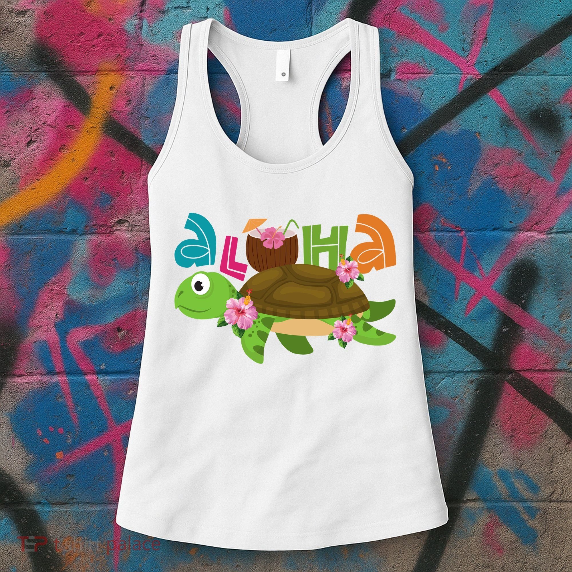Aloha Tropical Turtle Vacation Women's Tank Top